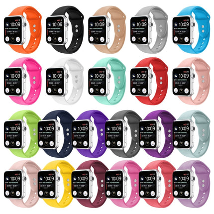 Double Nail Silicone Replacement Strap Watchband For Apple Watch Series, 7 45mm / 6 & SE & 5 & 4 44mm / 3 & 2 & 1 42mm