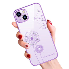 Electroplating Diamond Dandelion Pattern TPU Shockproof Protective Case, For iPhone 13 mini, For iPhone 13, For iPhone 13 Pro
