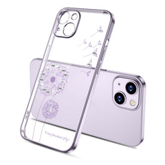 Electroplating Diamond Dandelion Pattern TPU Shockproof Protective Case, For iPhone 13 mini, For iPhone 13, For iPhone 13 Pro