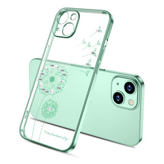 Electroplating Diamond Dandelion Pattern TPU Shockproof Protective Case, For iPhone 13 mini, For iPhone 13, For iPhone 13 Pro