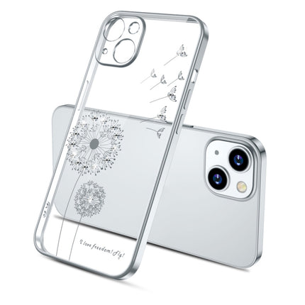 Galvanisiertes Diamant-Löwenzahn-Muster TPU Stoßfeste Schutzhülle, Für iPhone 13 mini, Für iPhone 13, Für iPhone 13 Pro, Für iPhone 13 Pro Max