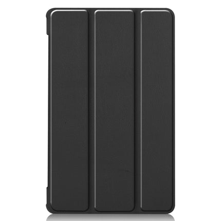 Custer Texture Horizontal Flip Leather Case with Three-folding Holder, For Lenovo Tab M8 3rd Gen