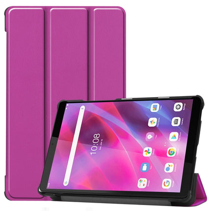 Custer Texture Horizontal Flip Leather Case with Three-folding Holder, For Lenovo Tab M8 3rd Gen