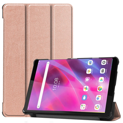 Custer Texture Horizontal Flip Leather Case with Three-folding Holder, For Lenovo Tab M8 3rd Gen