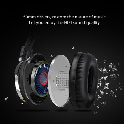 OneOdio Pro-10 Head-mounted Noise Reduction Wired Headphone with Microphone, Black Red, Grey Blue, Blue, Rose Gold