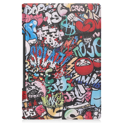 Custer Texture Coloured Drawing Pattern Horizontal Flip PU Leather Case with Holder & Sleep / Wake-up Function, For Lenovo Yoga Tab 11