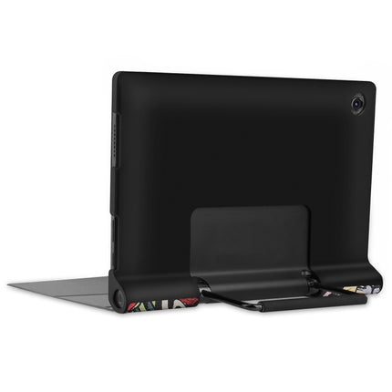 Custer Texture Coloured Drawing Pattern Horizontal Flip PU Leather Case with Holder & Sleep / Wake-up Function, For Lenovo Yoga Tab 11