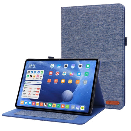 Horizontal Flip TPU + Fabric PU Leather Protective Case with Name Card Clip, For Xiaomi Pad 5 / 5 Pro