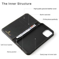 Genuine Leather Horizontal Flip Leather Case with Holder & Card Slots & Wallet, For iPhone 13 mini, For iPhone 13, For iPhone 13 Pro, For iPhone 13 Pro Max