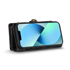 CaseMe-008 Abnehmbare multifunktionale horizontale Flip-Ledertasche mit Kartenfach &amp; Halter &amp; Reißverschluss-Geldbörse &amp; Bilderrahmen, für iPhone 13 Pro Max, für iPhone 13 Pro, für iPhone 13 mini, für iPhone 13