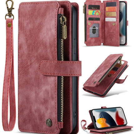 CaseMe-C30 PU + TPU Multifunctional Horizontal Flip Leather Case with Holder & Card Slot & Wallet & Zipper Pocket, For iPhone 13 Pro Max, For iPhone 13 Pro, For iPhone 13, For iPhone 13 mini