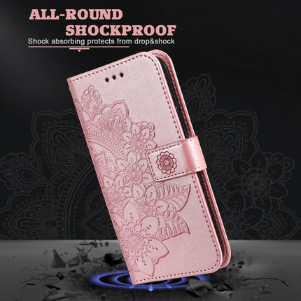 7-petal Flowers Embossing Pattern Horizontal Flip PU Leather Case with Holder & Card Slots & Wallet & Photo Frame, For Infinix Hot 9 / Note 7 Lite / X655C, For Tecno Pop 2 F / Pop 2 Power, For Infinix Smart 5 / Hot 10 Lite / X657, For Tecno Spark 6 Go