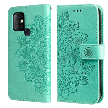 7-petal Flowers Embossing Pattern Horizontal Flip PU Leather Case with Holder & Card Slots & Wallet & Photo Frame, For Infinix Hot 10, For Infinix Hot 10 Play, For Motorola Moto G30 / G10 / G10 Power / G20