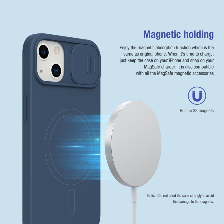 NILLKIN CamShield MagSafe Magnetisches Flüssigsilikon + PC-Vollschutzgehäuse, für iPhone 13, für iPhone 13 Pro, für iPhone 13 Pro Max