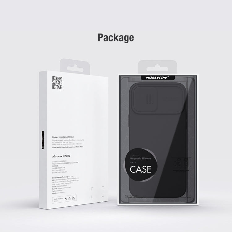 NILLKIN CamShield MagSafe Magnetisches Flüssigsilikon + PC-Vollschutzgehäuse, für iPhone 13, für iPhone 13 Pro, für iPhone 13 Pro Max