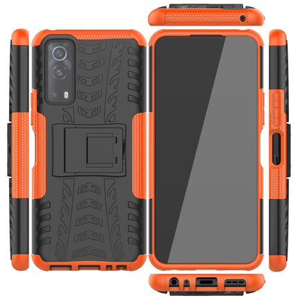 Tire Texture Shockproof TPU+PC Protective Case with Holder, For OnePlus Nord 2 5G, For OPPO A94 4G, For OPPO Realme V13 5G, For Sony Xperia 1 III, For Vivo iQOO Z3