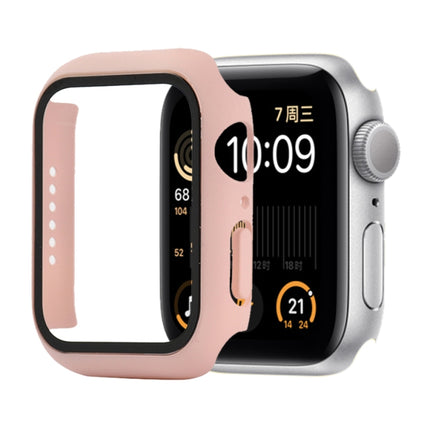 Shockproof PC+Tempered Glass Protective Case with Packed Carton For Apple Watch 44mm(Orange), For Apple Watch Series 6 / 5 / 4 / Watch SE 44mm, For Apple Watch Series 6 & SE & 5 & 4 44mm