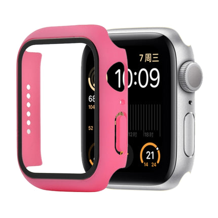 Shockproof PC+Tempered Glass Protective Case with Packed Carton For Apple Watch 44mm(Orange), For Apple Watch Series 6 / 5 / 4 / Watch SE 44mm, For Apple Watch Series 6 & SE & 5 & 4 44mm