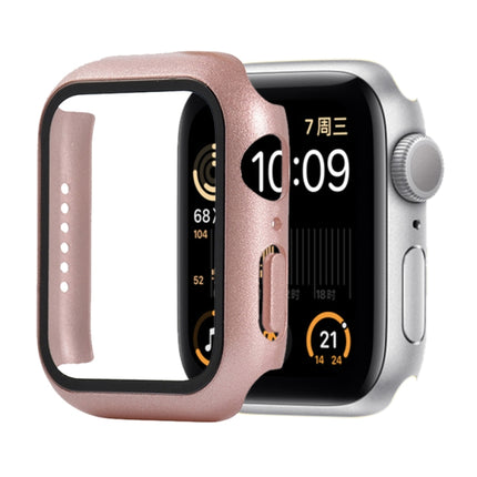 Shockproof PC+Tempered Glass Protective Case with Packed Carton For Apple Watch 44mm(Orange), For Apple Watch Series 6 / 5 / 4 / Watch SE 44mm, For Apple Watch Series 6 & SE & 5 & 4 44mm