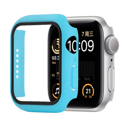 Shockproof PC+Tempered Glass Protective Case with Packed Carton For Apple Watch 44mm(Orange), For Apple Watch Series 6 / 5 / 4 / Watch SE 44mm, For Apple Watch Series 6 & SE & 5 & 4 44mm