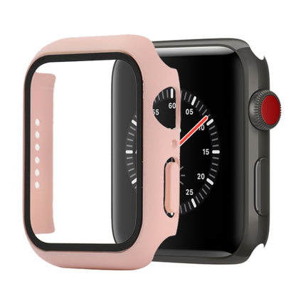 Shockproof PC+Tempered Glass Protective Case with Packed Carton For Apple Watch 44mm(Orange), For Apple Watch Series 3 & 2 & 1 42mm