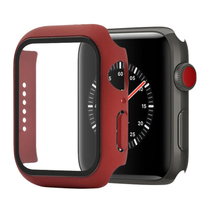 Shockproof PC+Tempered Glass Protective Case with Packed Carton For Apple Watch 44mm(Orange), For Apple Watch Series 3 & 2 & 1 42mm