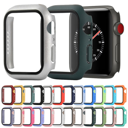Shockproof PC+Tempered Glass Protective Case with Packed Carton For Apple Watch 44mm(Orange), For Apple Watch Series 3 & 2 & 1 42mm