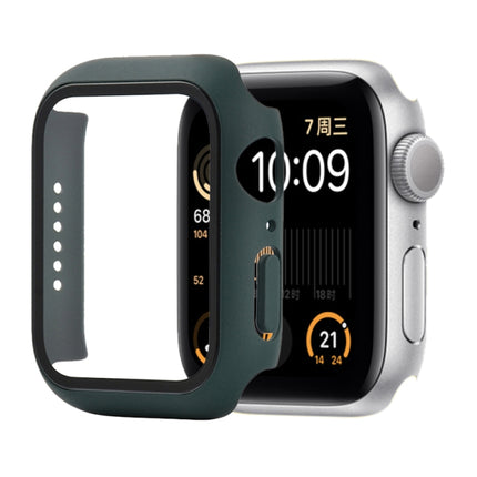 Shockproof PC+Tempered Glass Protective Case with Packed Carton For Apple Watch 44mm(Orange), For Apple Watch Series 6 / 5 / 4 / Watch SE 40mm