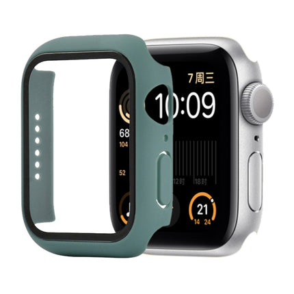 Shockproof PC+Tempered Glass Protective Case with Packed Carton For Apple Watch 44mm(Orange), For Apple Watch Series 6 / 5 / 4 / Watch SE 40mm