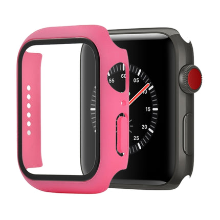 Shockproof PC+Tempered Glass Protective Case with Packed Carton For Apple Watch 44mm(Orange), For Apple Watch Series 3 & 2 & 1 38mm