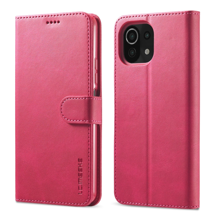 LC.IMEEKE Calf Texture Horizontal Flip Leather Case with Holder & Card Slots & Wallet