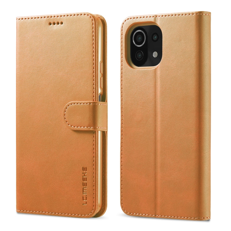 LC.IMEEKE Calf Texture Horizontal Flip Leather Case with Holder & Card Slots & Wallet