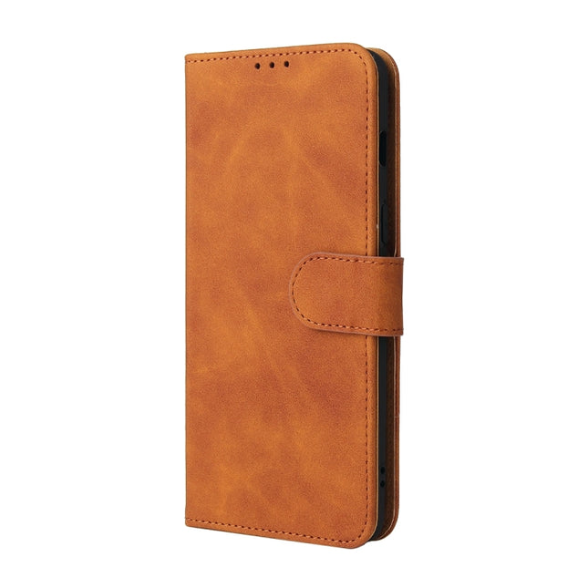 Solid Color Skin Feel Magnetic Buckle Horizontal Flip Calf Texture PU Leather Case with Holder & Card Slots & Wallet, For OnePlus Nord 2 5G