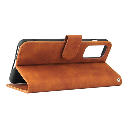 Solid Color Skin Feel Magnetic Buckle Horizontal Flip Calf Texture PU Leather Case with Holder & Card Slots & Wallet, For OnePlus Nord 2 5G
