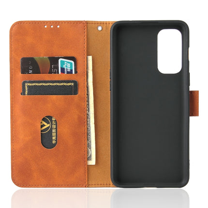 Solid Color Skin Feel Magnetic Buckle Horizontal Flip Calf Texture PU Leather Case with Holder & Card Slots & Wallet, For OnePlus Nord 2 5G