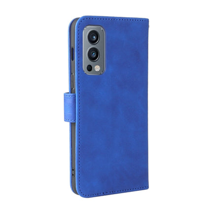 Solid Color Skin Feel Magnetic Buckle Horizontal Flip Calf Texture PU Leather Case with Holder & Card Slots & Wallet, For OnePlus Nord 2 5G
