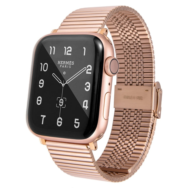 Multi-baht Steel Replacement Watchband For Apple Watch Series, 7 45mm / 6 & SE & 5 & 4 44mm / 3 & 2 & 1 42mm, 7 41mm / 6 & SE & 5 & 4 40mm / 3 & 2 & 1 38mm