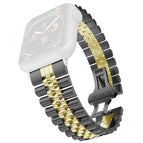 7 45mm / 6 & SE & 5 & 4 44mm / 3 & 2 & 1 42mm / Black + Gold