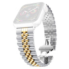 7 41mm / 6 & SE & 5 & 4 40mm / 3 & 2 & 1 38mm / Silver + Gold