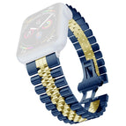 7 41mm / 6 & SE & 5 & 4 40mm / 3 & 2 & 1 38mm / Blue + Gold