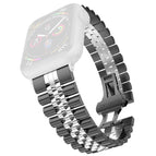 7 41mm / 6 & SE & 5 & 4 40mm / 3 & 2 & 1 38mm / Black + Silver