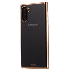 GEBEI Plating TPU Shockproof Protective Case, For Galaxy Note 10, For Galaxy Note 10+