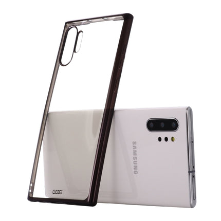 GEBEI Plating TPU Shockproof Protective Case, For Galaxy Note 10, For Galaxy Note 10+