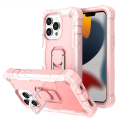 PC + Gummi 3-lagige stoßfeste Schutzhülle mit drehbarem Halter, für iPhone 13 mini, für iPhone 13, für iPhone 13 Pro