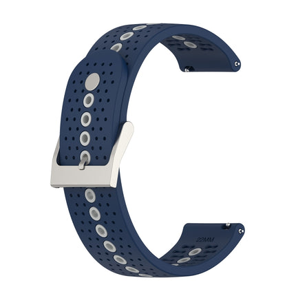 Universal Colorful Hole Silicone Replacement Strap Watchband, 22mm, 20mm