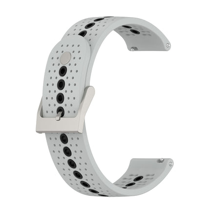 Universal Colorful Hole Silicone Replacement Strap Watchband, 22mm, 20mm