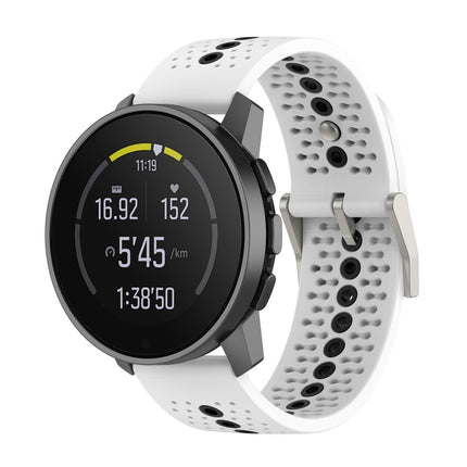 Universal Colorful Hole Silicone Replacement Strap Watchband, For Suunto 9 Peak