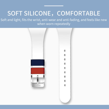 SANDA 6076 Simple Scale Round Dial Ladies Silicone Strap Quartz Watch