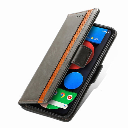 CaseNeo Business Splicing Dual Magnetic Buckle Horizontal Flip PU Leather Case with Holder & Card Slots & Wallet, For Google Pixel 5a 5G