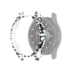 For Samsung Galaxy Watch4 Classic 42mm / White Leopard Print